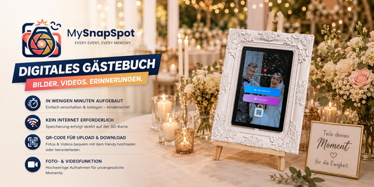 Digitales Gästebuch - Bilderrahmen
